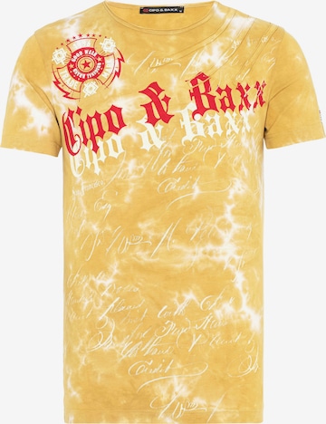 CIPO & BAXX T-Shirt in Gelb: front