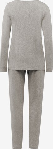 Hanro Pyjama 'Natural Elegance' in Grijs