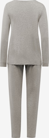 Hanro Pyjama 'Natural Elegance' in Grau