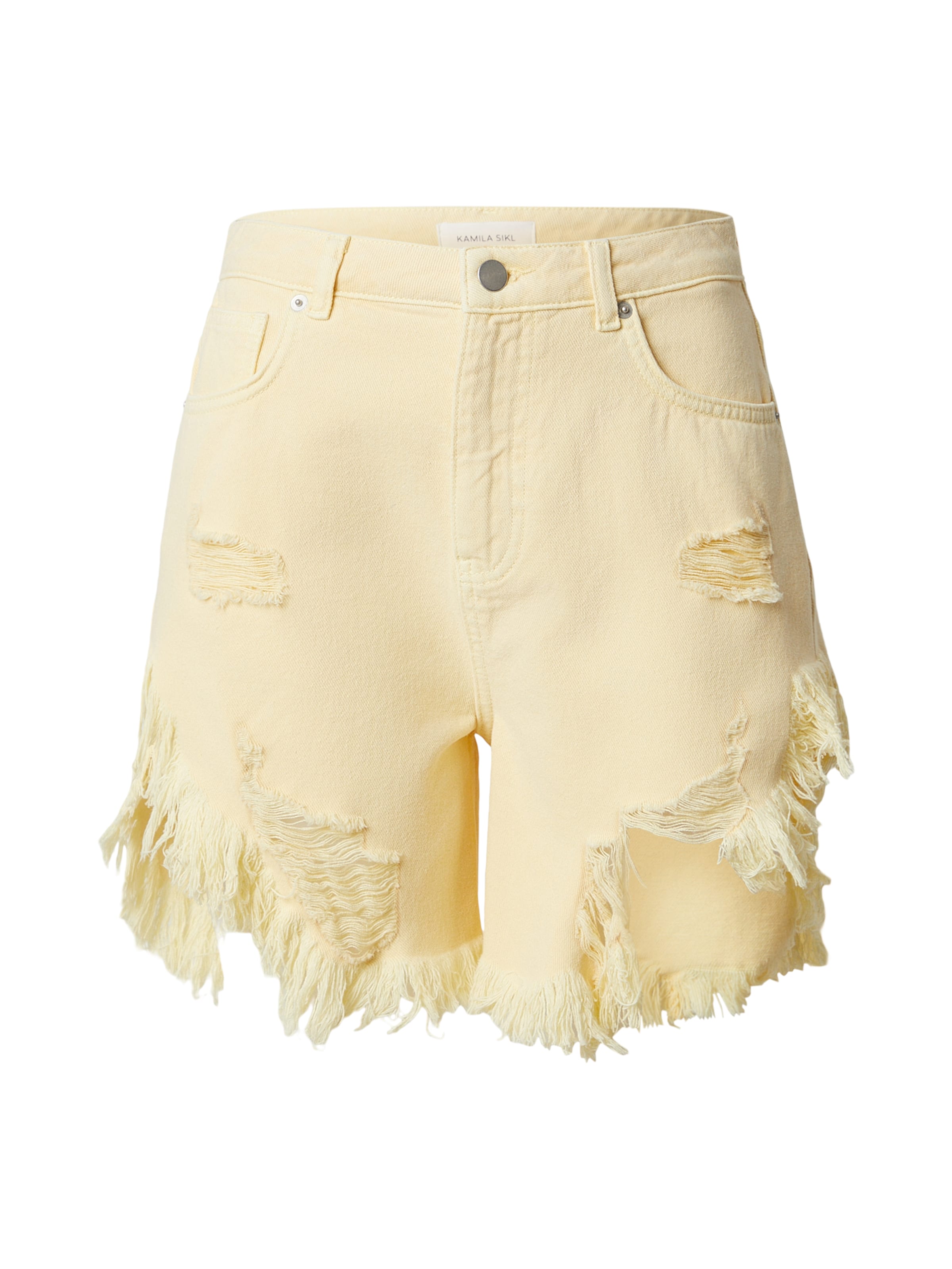 regular Jeans di Kamila Šikl in giallo: frontale