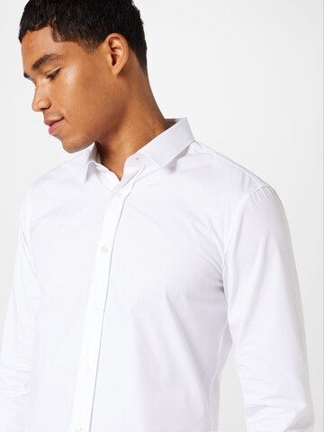 balta HUGO Priglundantis modelis Marškiniai 'Elisha'