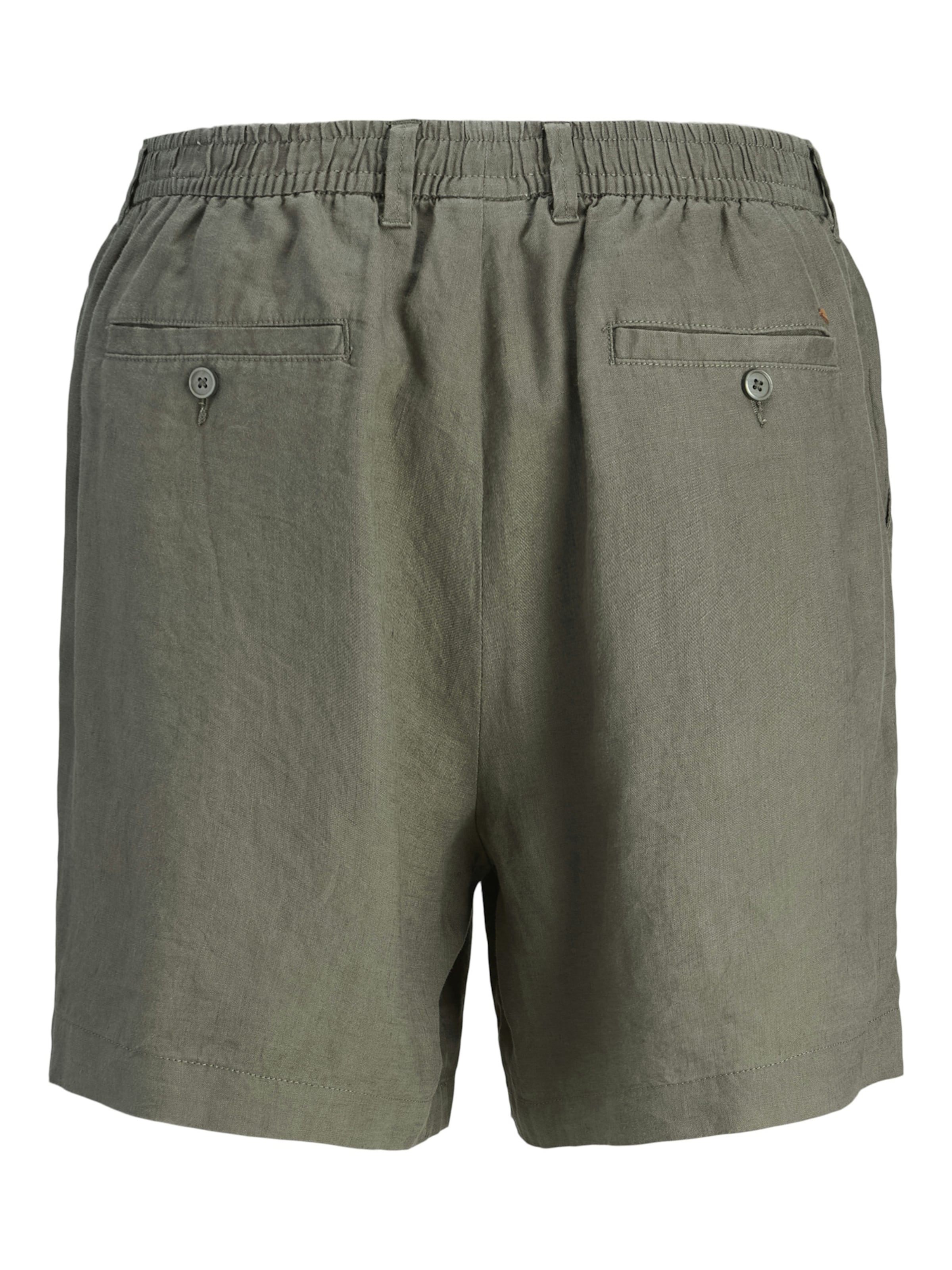 JACK & JONES Wide Leg Lærredsbukser 'Bill' i grå