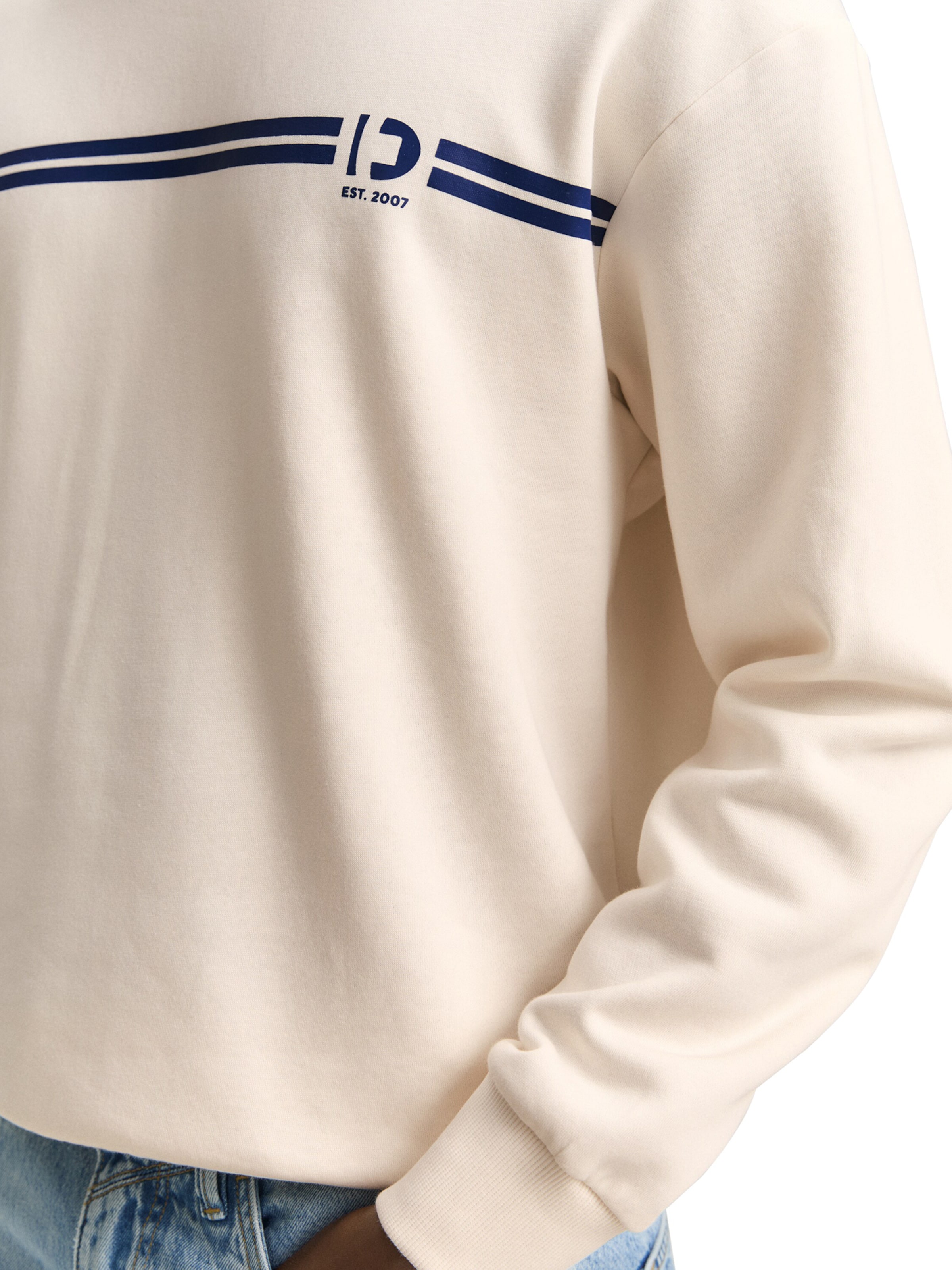 TOM TAILOR DENIM Свитшот в Белый