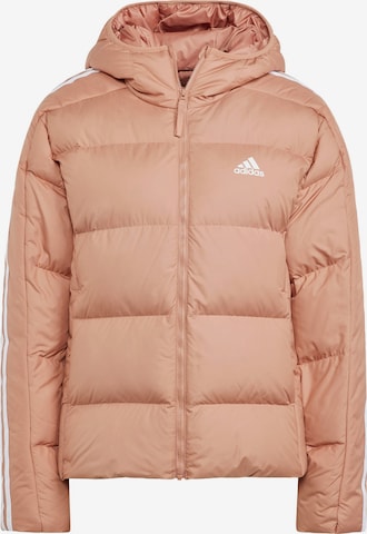 Veste outdoor 'Essentials' ADIDAS SPORTSWEAR en marron : devant