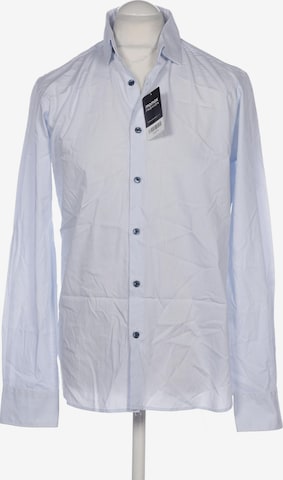 Charles Vögele Button Up Shirt in L in Blue: front