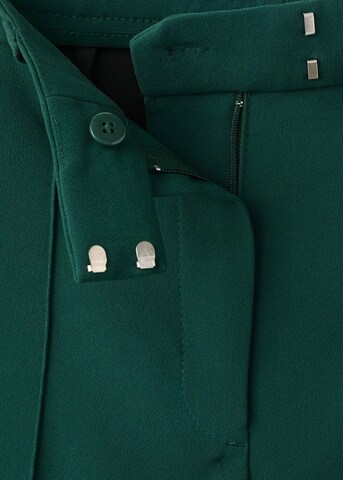 MANGO Wide leg Pants 'Maca' in Green