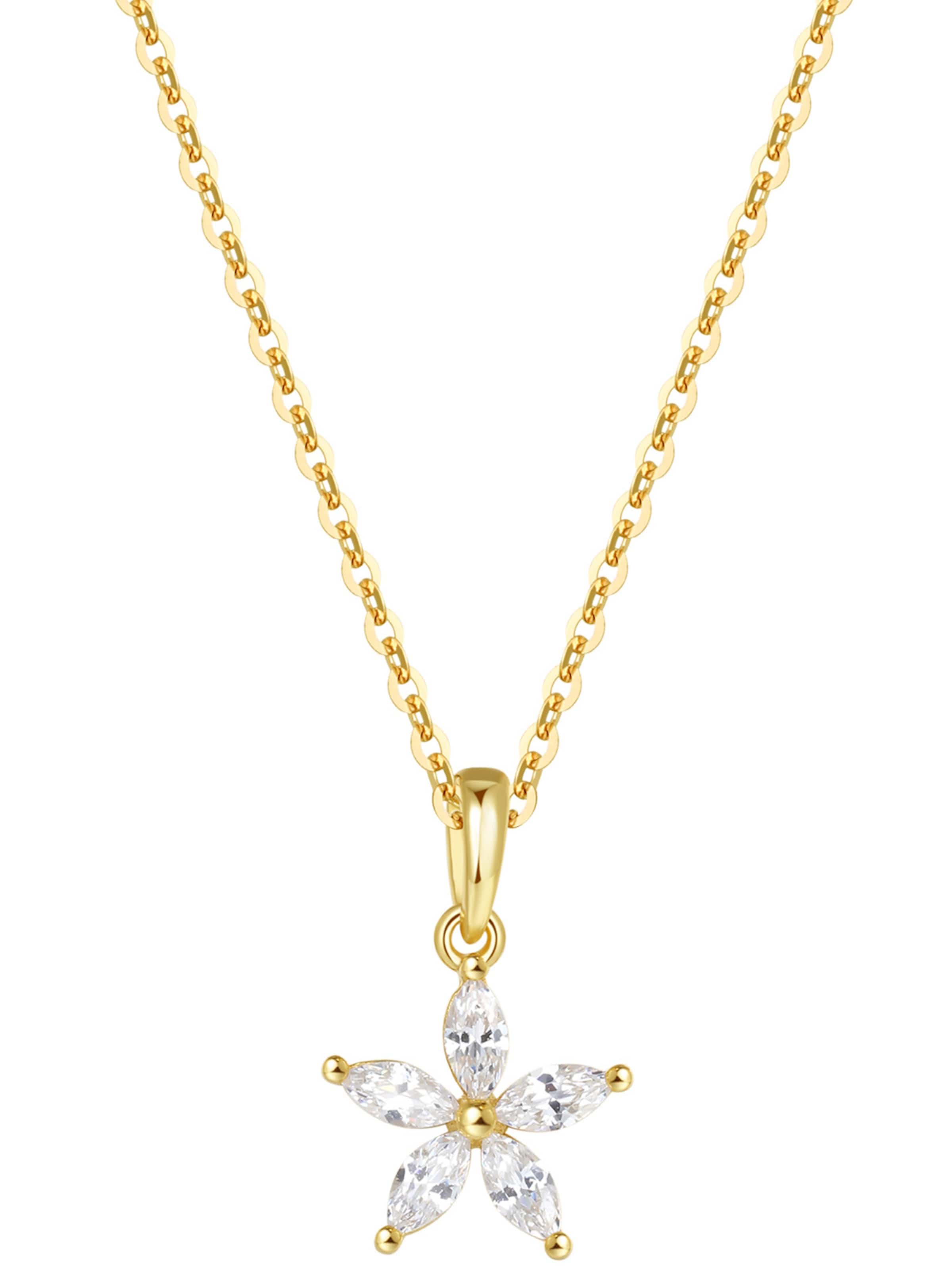 Hey Happiness Kette 'Daisy'‌‌ in Gold: Vorderseite