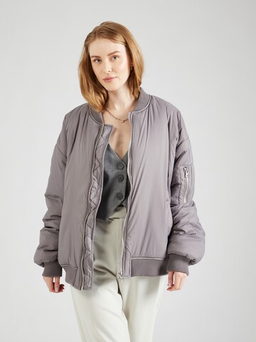 Veste mi-saison TOPSHOP en gris : devant