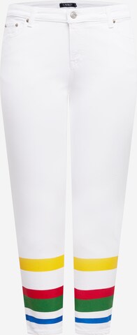 Lauren Ralph Lauren Skinny Jeans in White: front