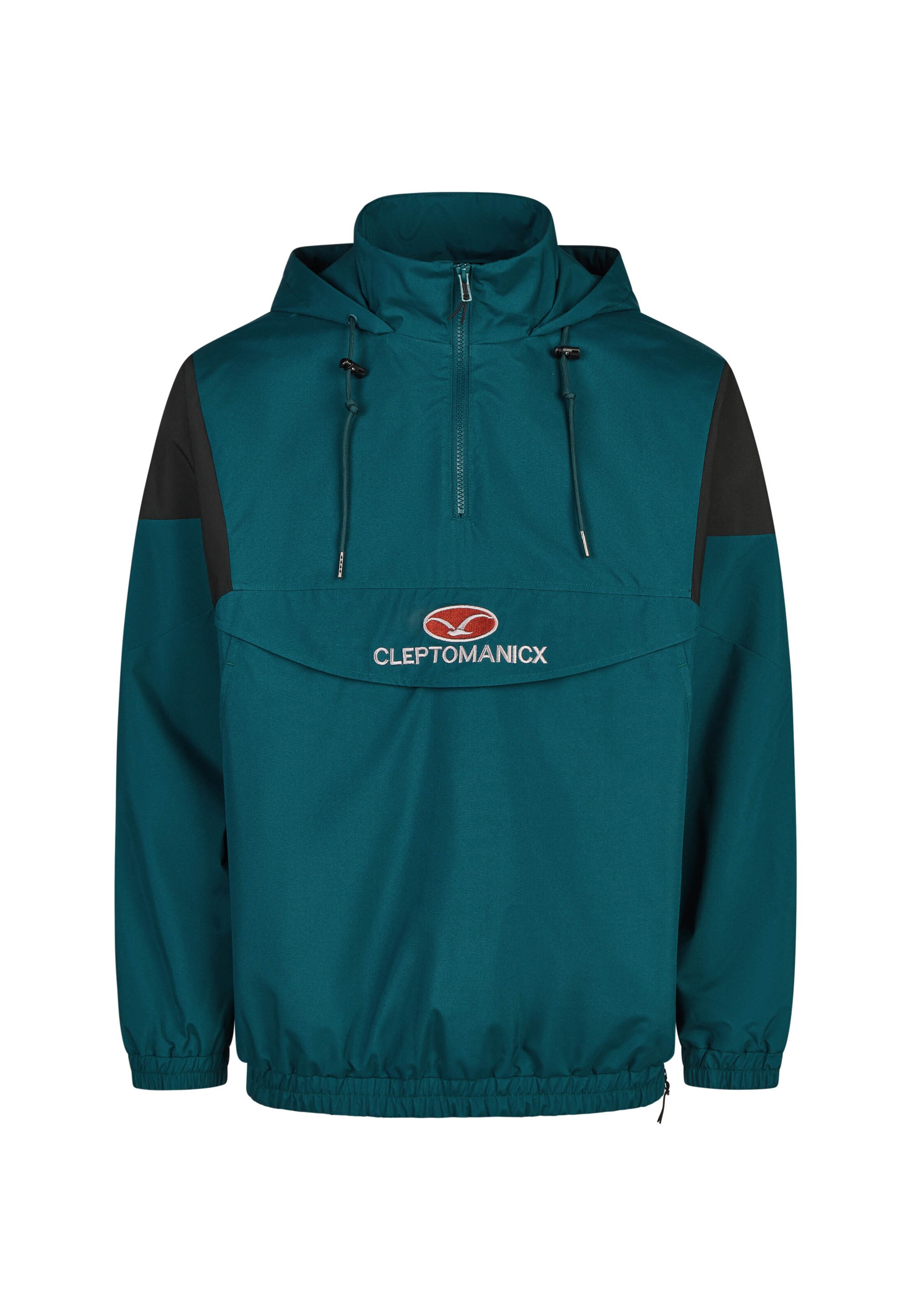 Cleptomanicx Freizeitjacke 'CityHHooded' in Grün: Vorderseite