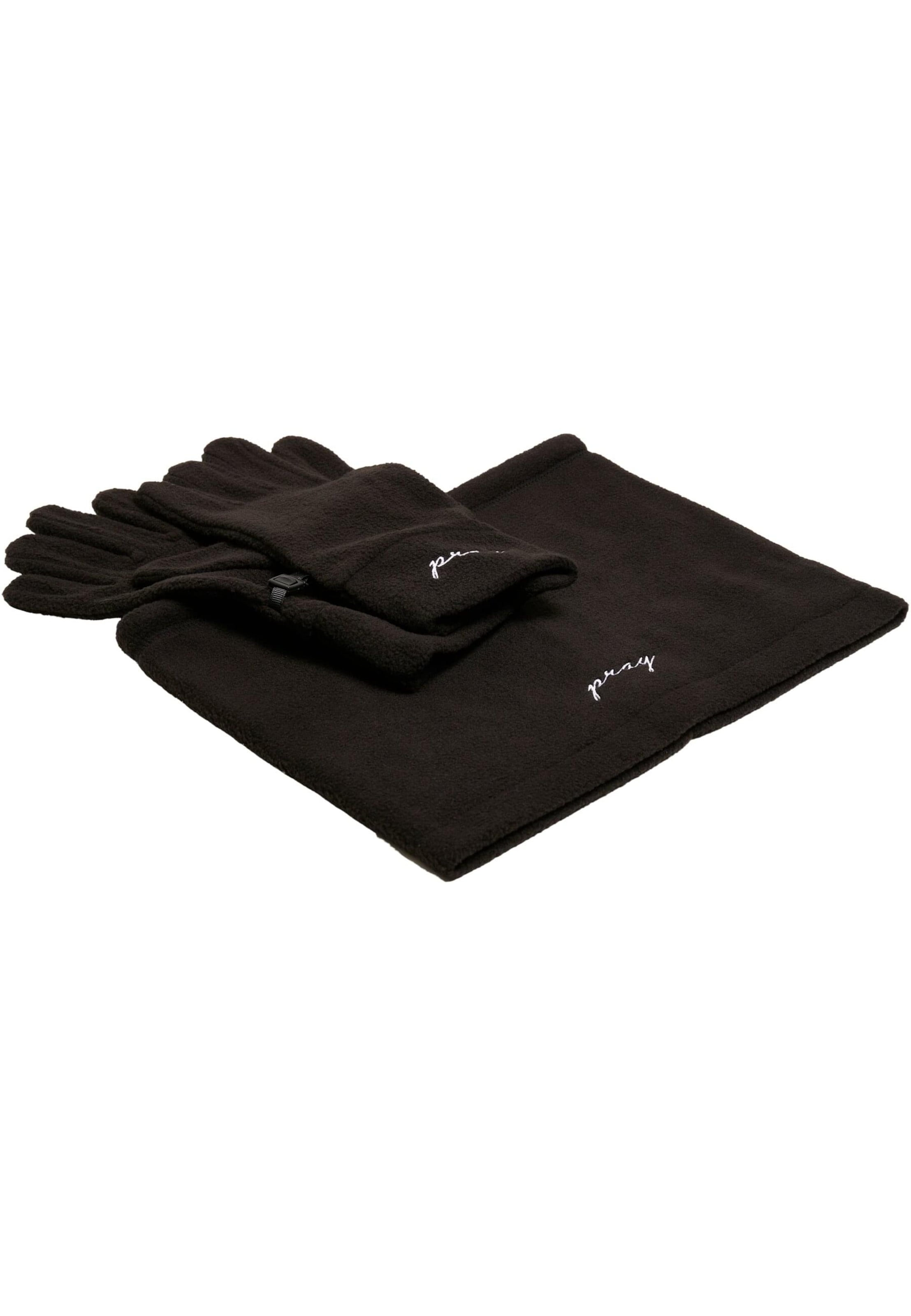 Mister Tee Шал тръба 'Pray' в черно