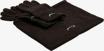 Mister Tee Tube Scarf 'Pray' in Black