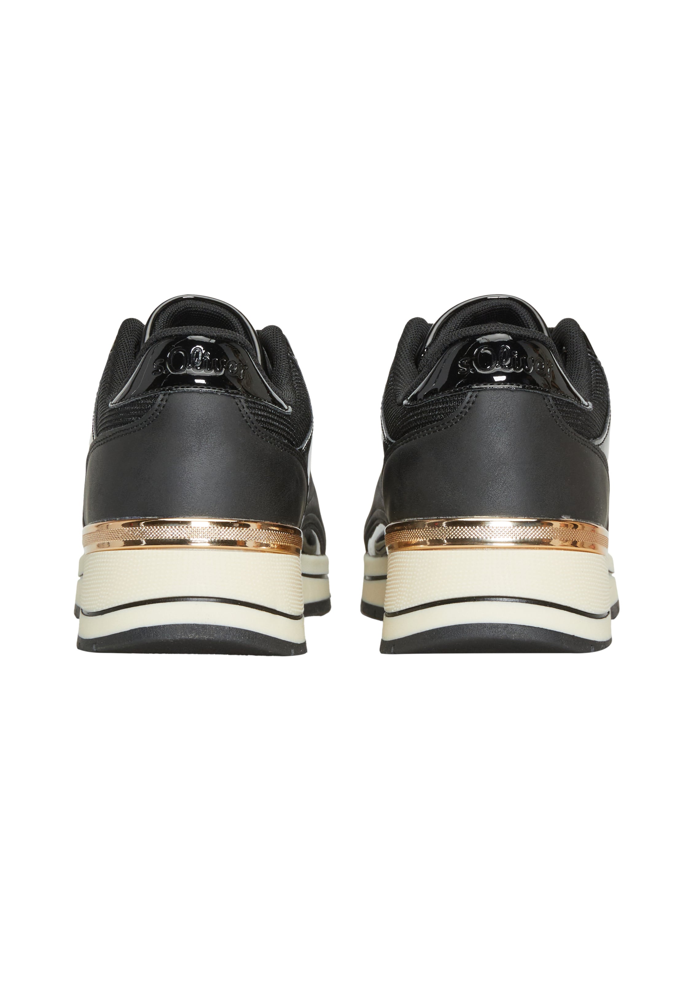 s.Oliver Sneakers laag in Zwart: terug