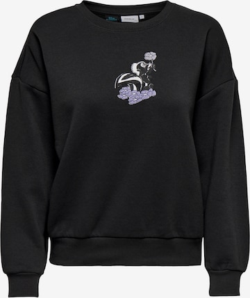 ONLY Sweatshirt 'Disney' in Black: front