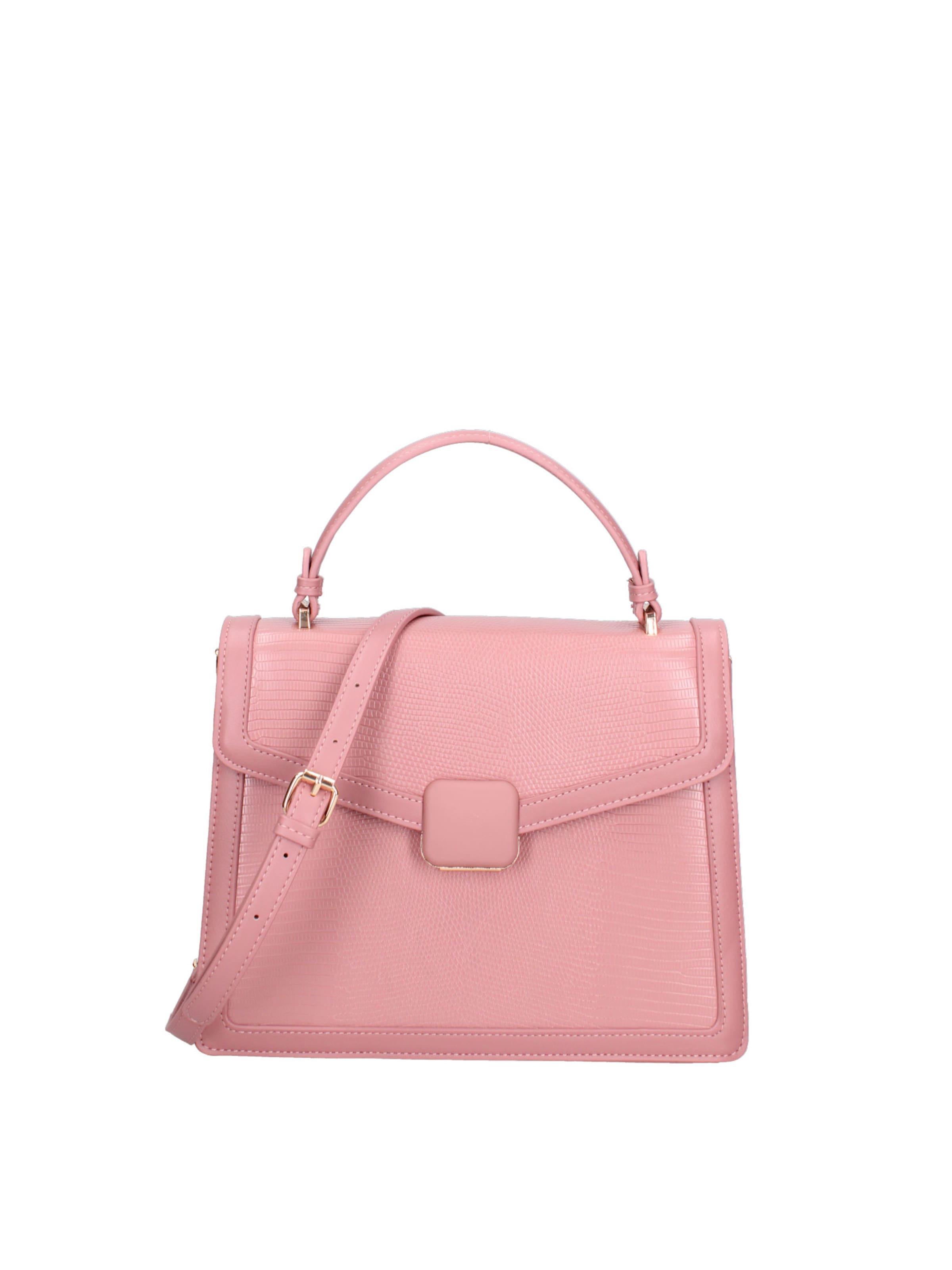 Borsa a mano 'Borsa a Mano Seraphina Ecopelle - Chiusura a Scatto e Tracolla' di Diana&Co. in rosa
