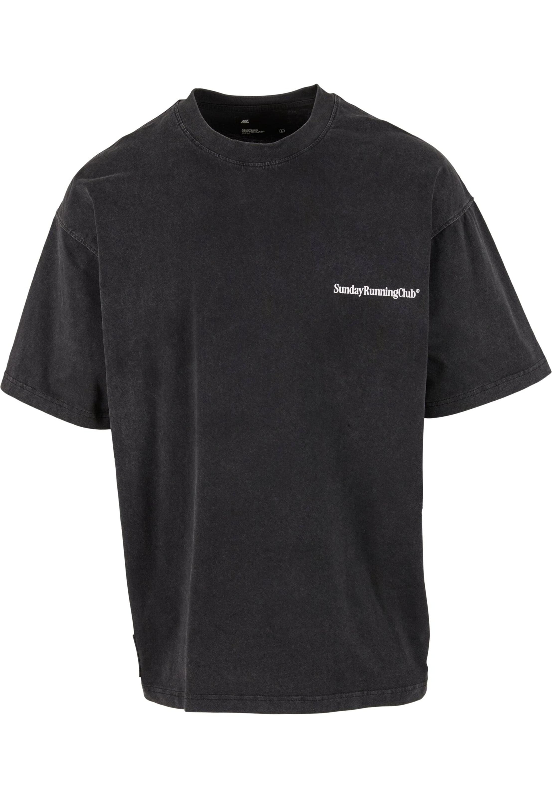 Another Cotton Lab Shirt 'SRC' in Zwart: voorkant