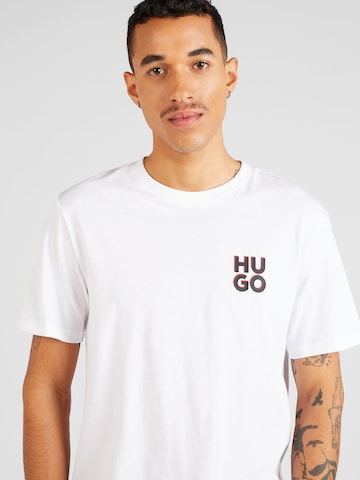 HUGO Red T-Shirt 'Dimento' in Weiß