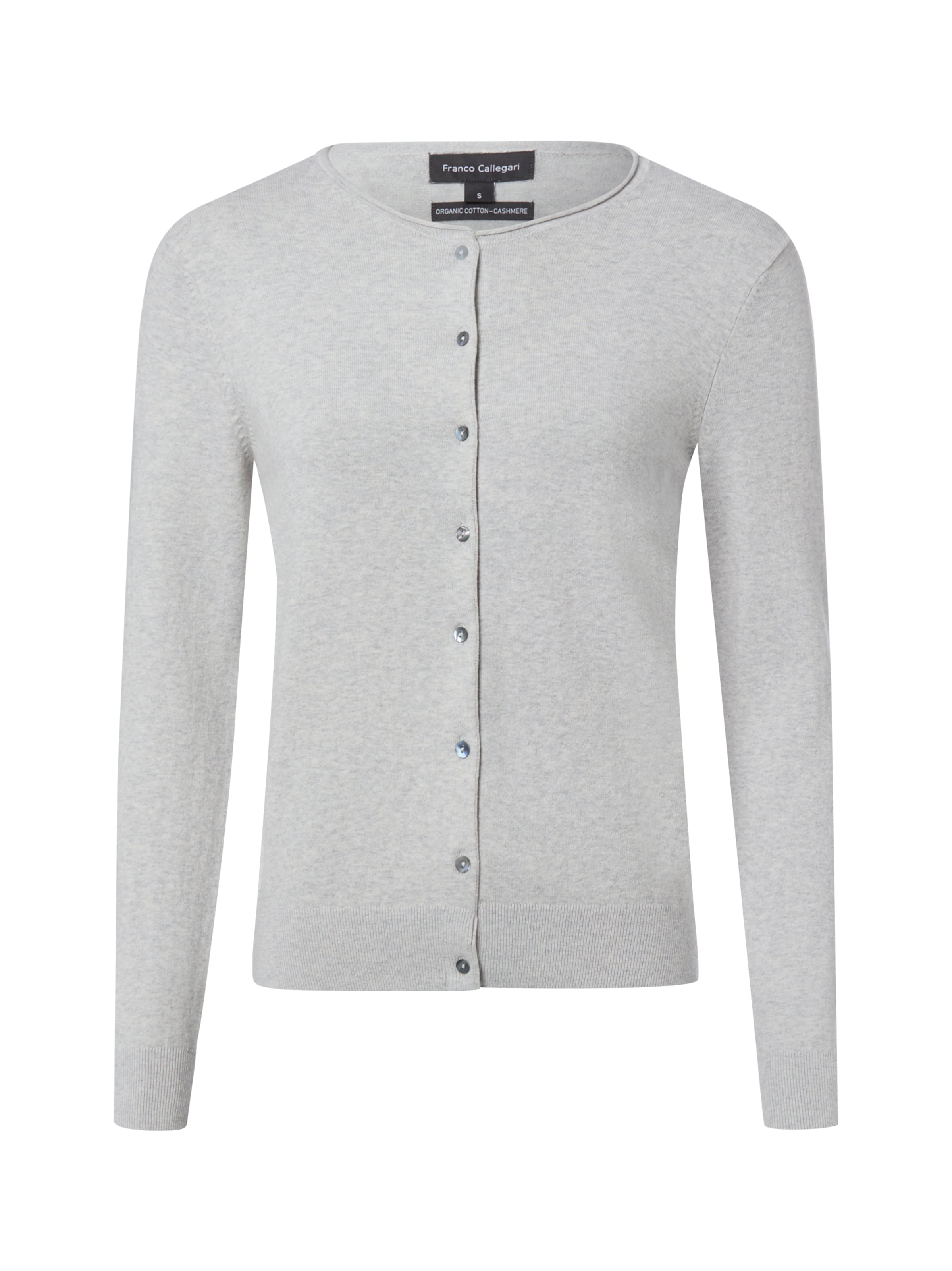 Franco Callegari Strickjacke in Grau: Vorderseite