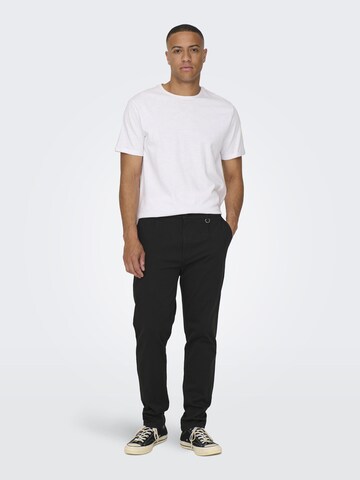 Only & Sons Regular Chino Pants 'LOU' in Black