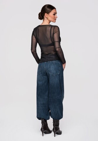 Ombre Shirt in Zwart