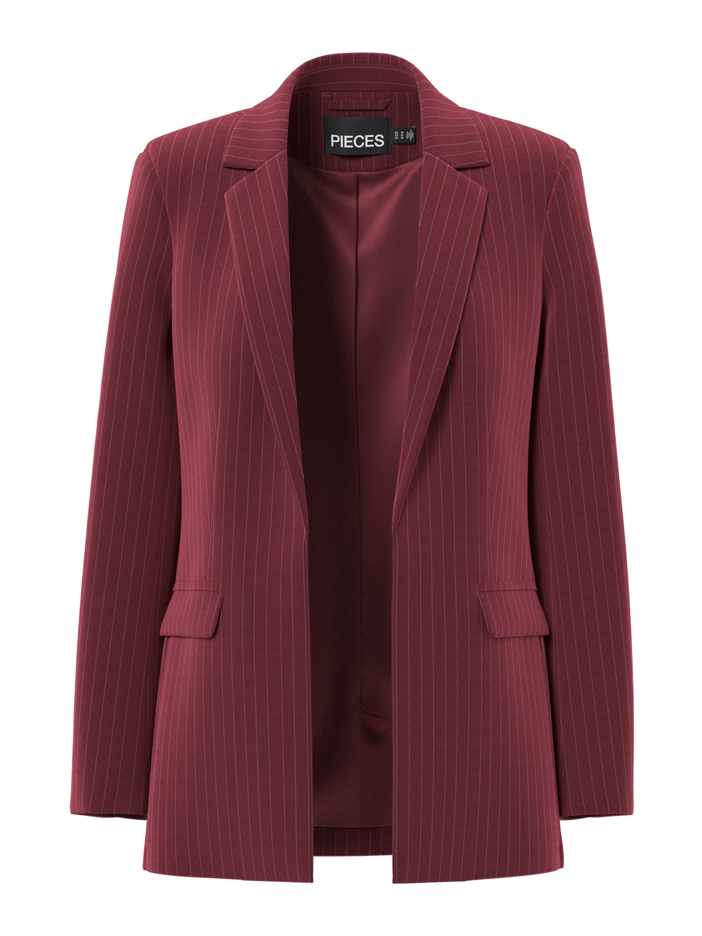 PIECES Blejzer 'PCBossy' - Červená: predná strana