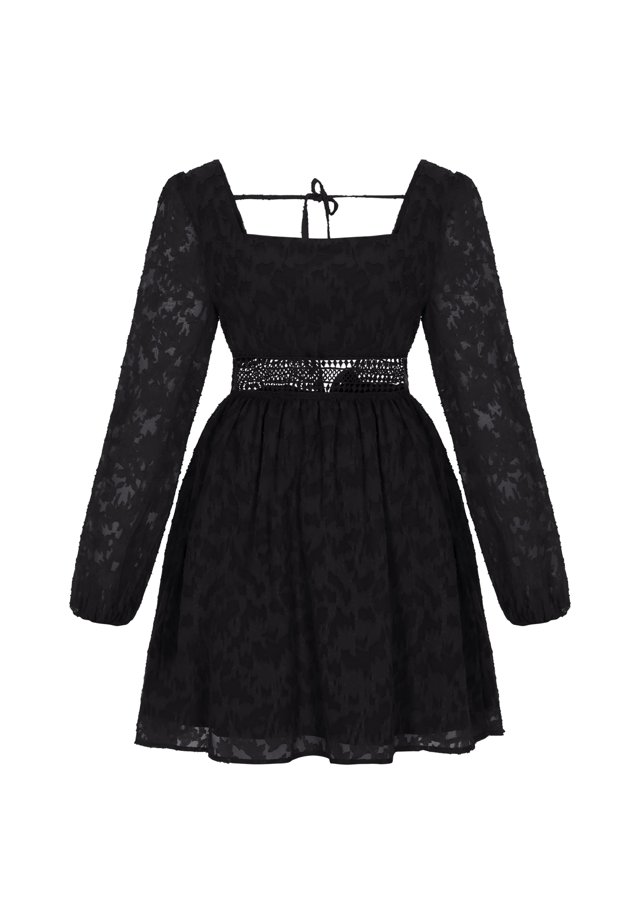 Robe faina en noir : devant
