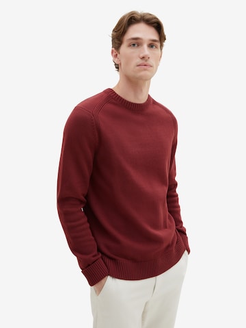 TOM TAILOR Sweater in Red