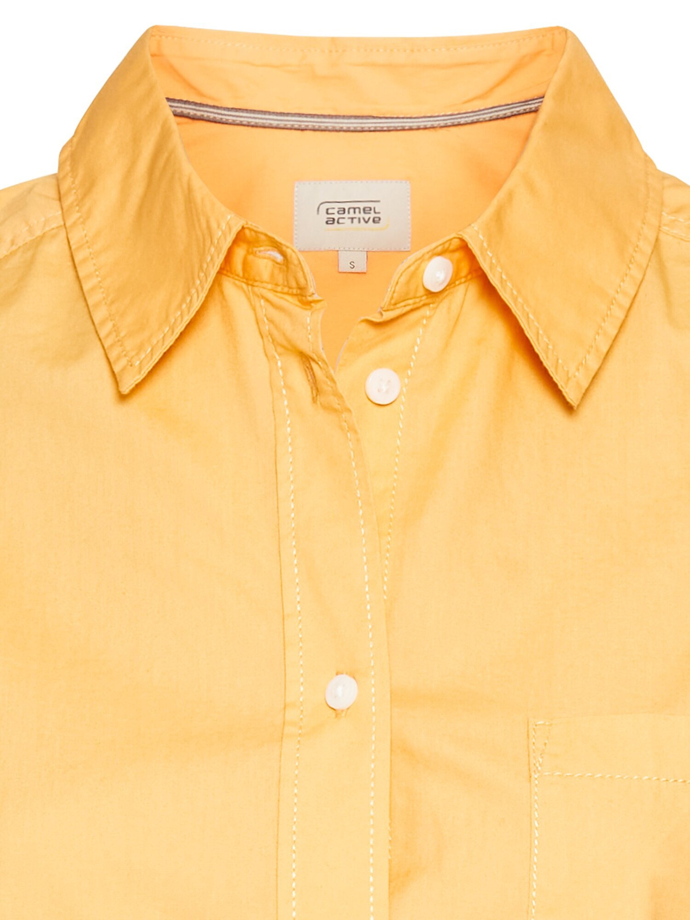 CAMEL ACTIVE Hemdbluse aus Baumwolle in Orange