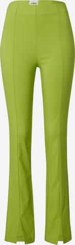 ABOUT YOU x Laura Giurcanu Flared Pants 'Joelle' in Green: front