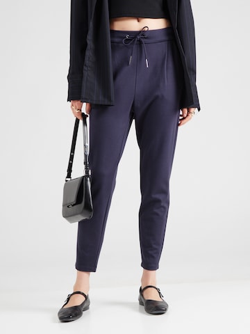 VERO MODA Конический (Tapered) Брюки со складками 'Eva' в Синий: спереди