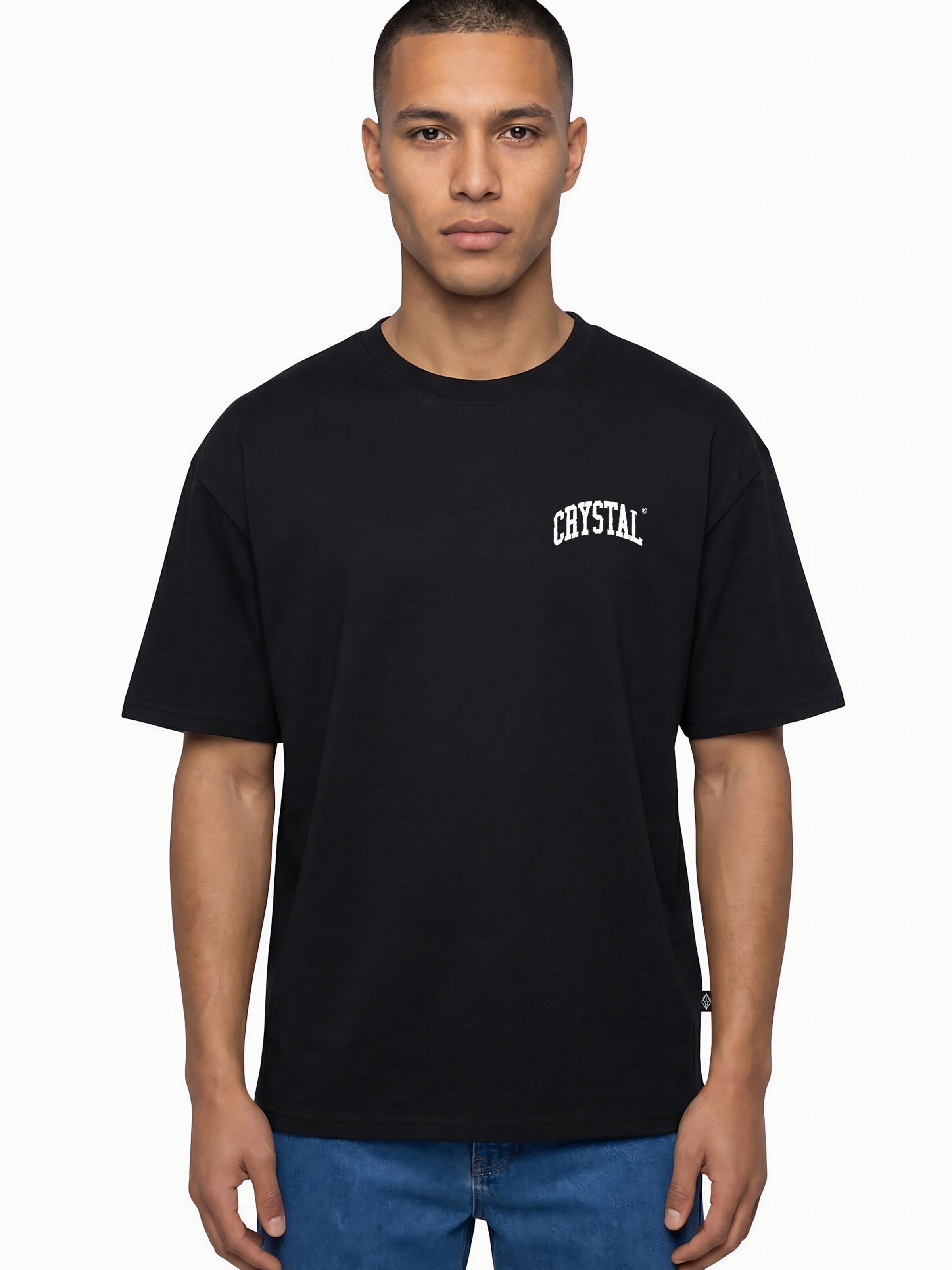 Crystal Paris Shirt 'Big City' in Black: front