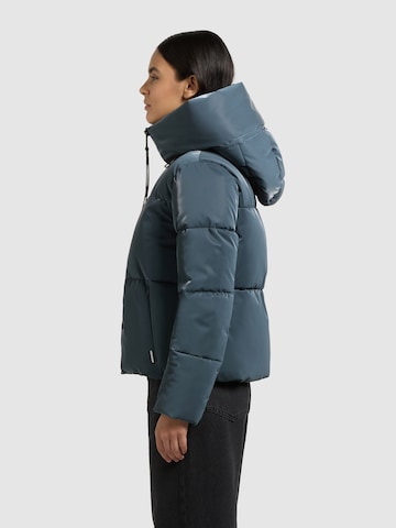 khujo Zimní bunda 'Audrey Shiny ' – modrá