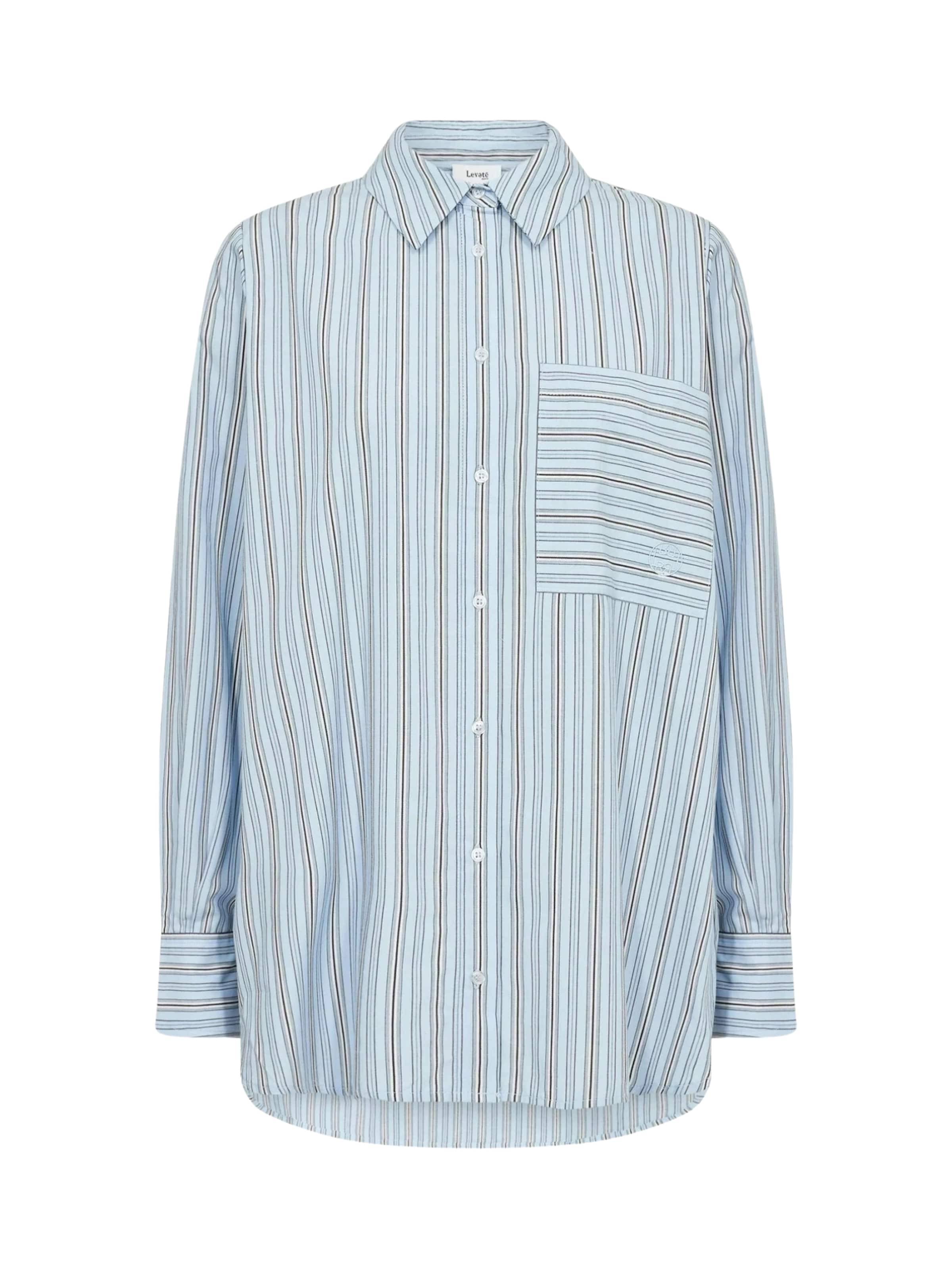 Levete Room Bluse 'Ketta' in Blau: Vorderseite