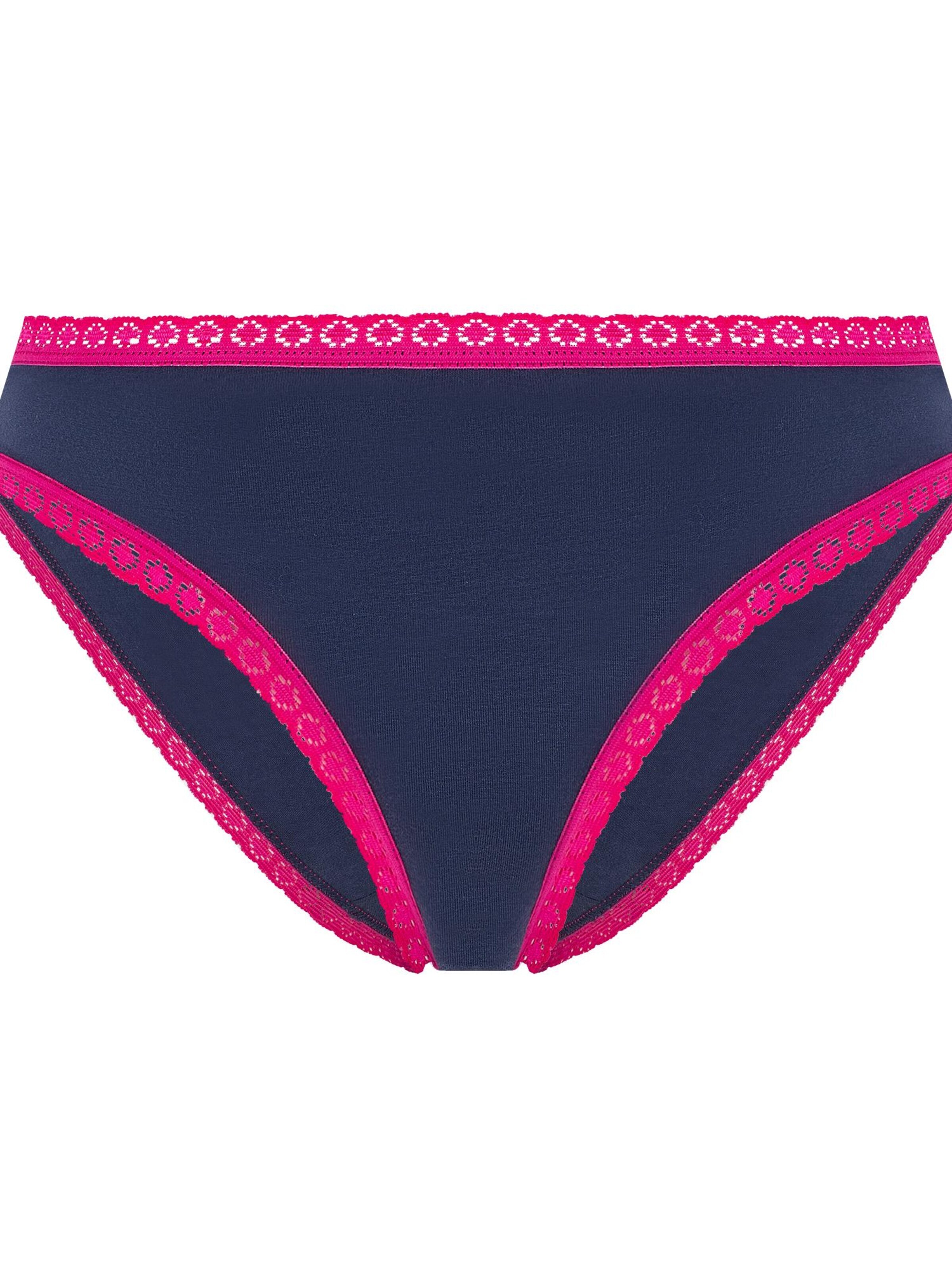 Albero Natur Slip 'Damen Bio Baumwoll Slip mit Spitze'‌‌‌‌‌‌‌‌‌‌ in Blau: Vorderseite