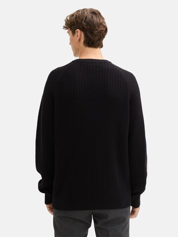 TOM TAILOR DENIM Pullover in Schwarz