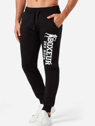 Boxeur des Rues Workout Pants 'Slim Fit Sweatpant With Logo' in Black, Item view