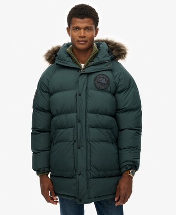 Superdry & Co Winter Coat 'Everest' in Green: front