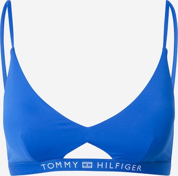 Tommy Hilfiger UnderwearBustier Bikini gornji dio - plava boja: prednji dio