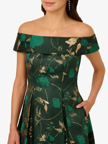 Adrianna Papell Cocktail dress 'Off Shoulder Midi Dress' in Green