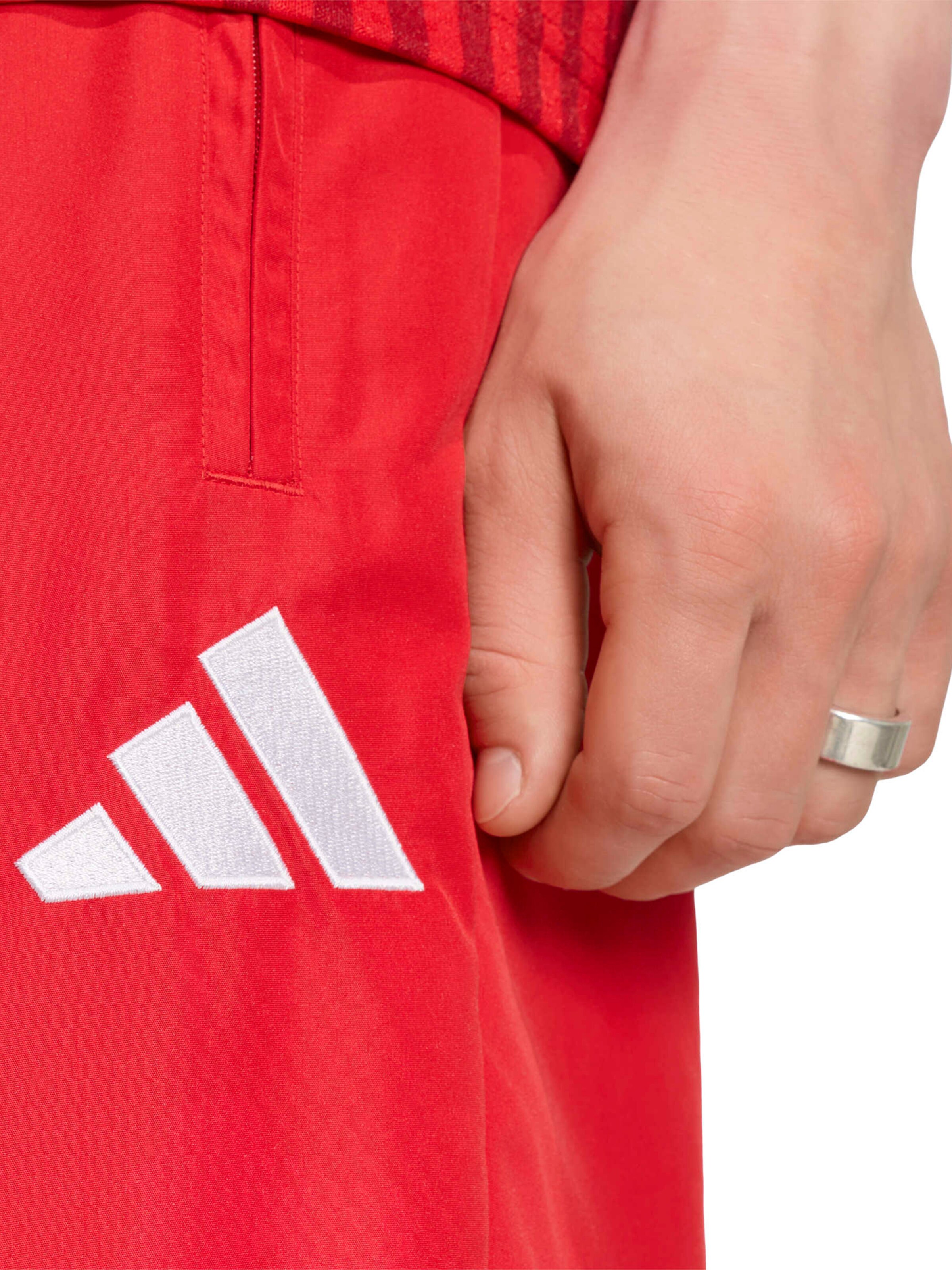 Tapered Pantaloni sportivi 'FCB ST' di ADIDAS PERFORMANCE in rosso