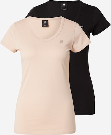 G-STAR Футболка в Бежевый: спереди