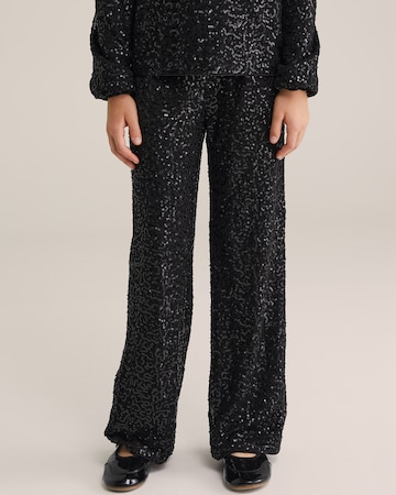 WE Fashion Regular Hose in Schwarz: Vorderseite