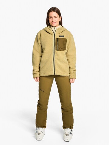 ZIENER Athletic Fleece Jacket 'Juha-Z' in Beige