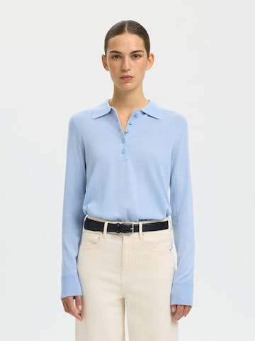 SELECTED Свитер 'SLFTHEA' в Синий: спереди