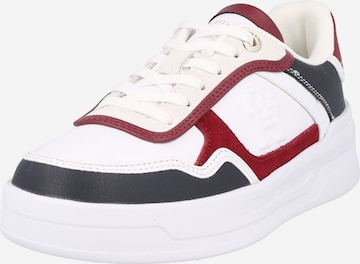 Sneaker low de la TOMMY HILFIGER pe alb: față