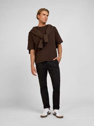 WOTEGA Slimfit Hose 'Glenn' in Schwarz