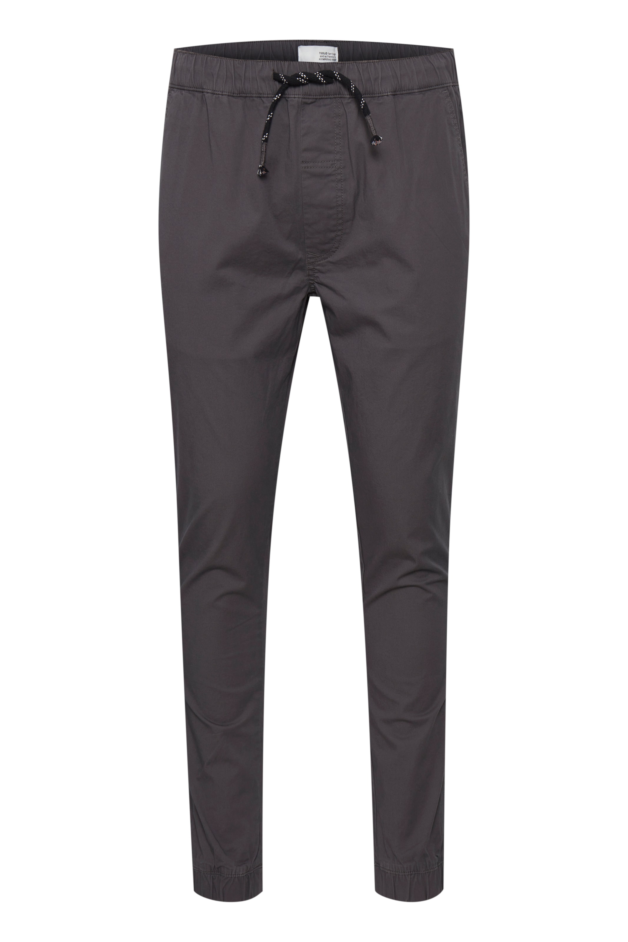 !Solid Slim fit Chino Pants 'SINAN' in Grey: front