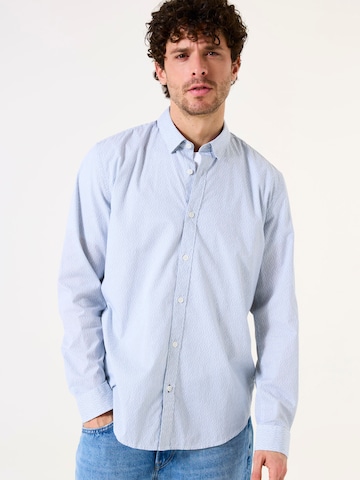 Coupe regular Chemise GARCIA en bleu : devant