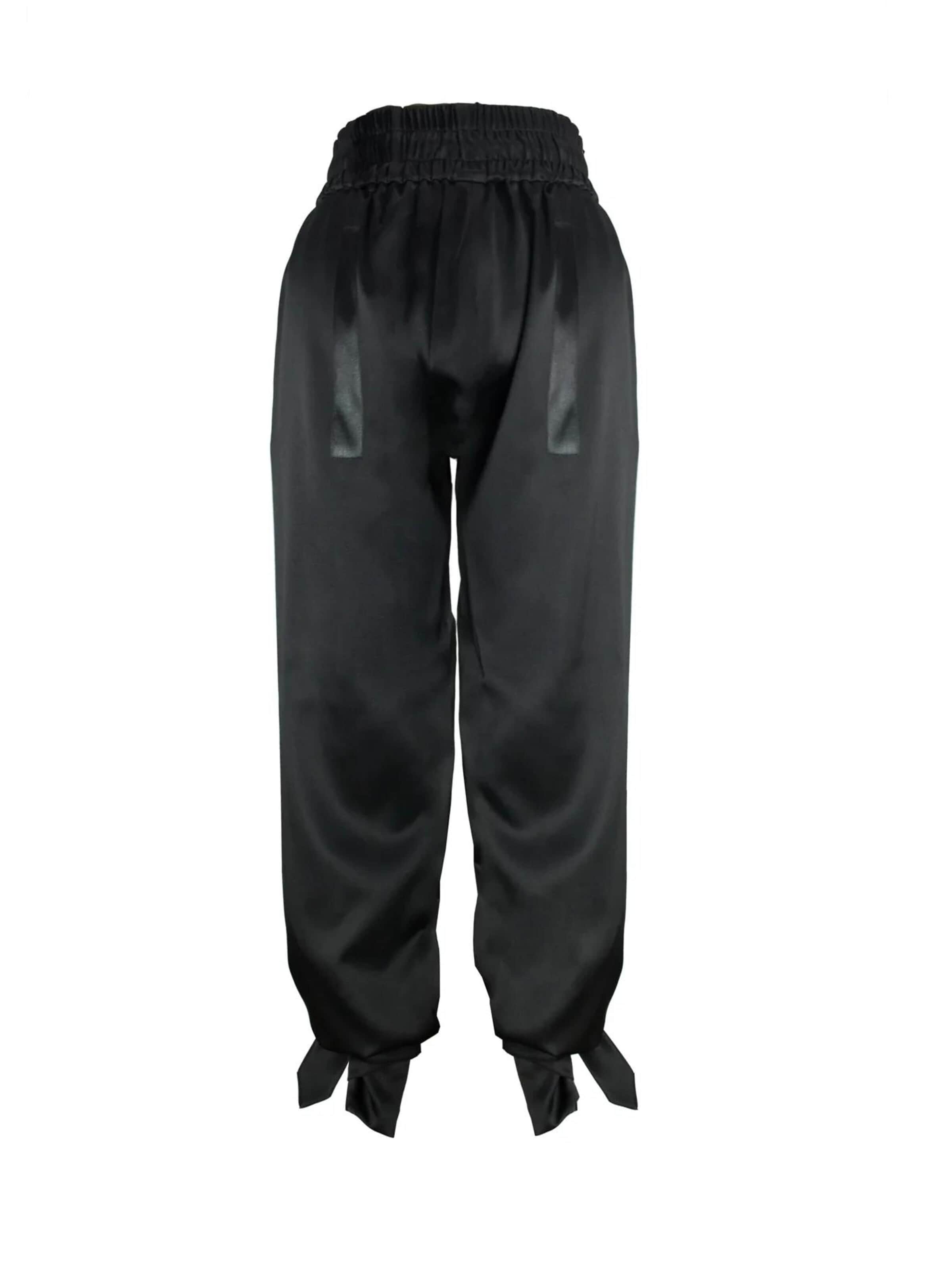 Noah Christian - Loosefit Pantalón de pinzas 'NEPTUNE' en negro