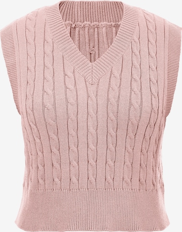 Pulover de la Imily Bela pe roz: față